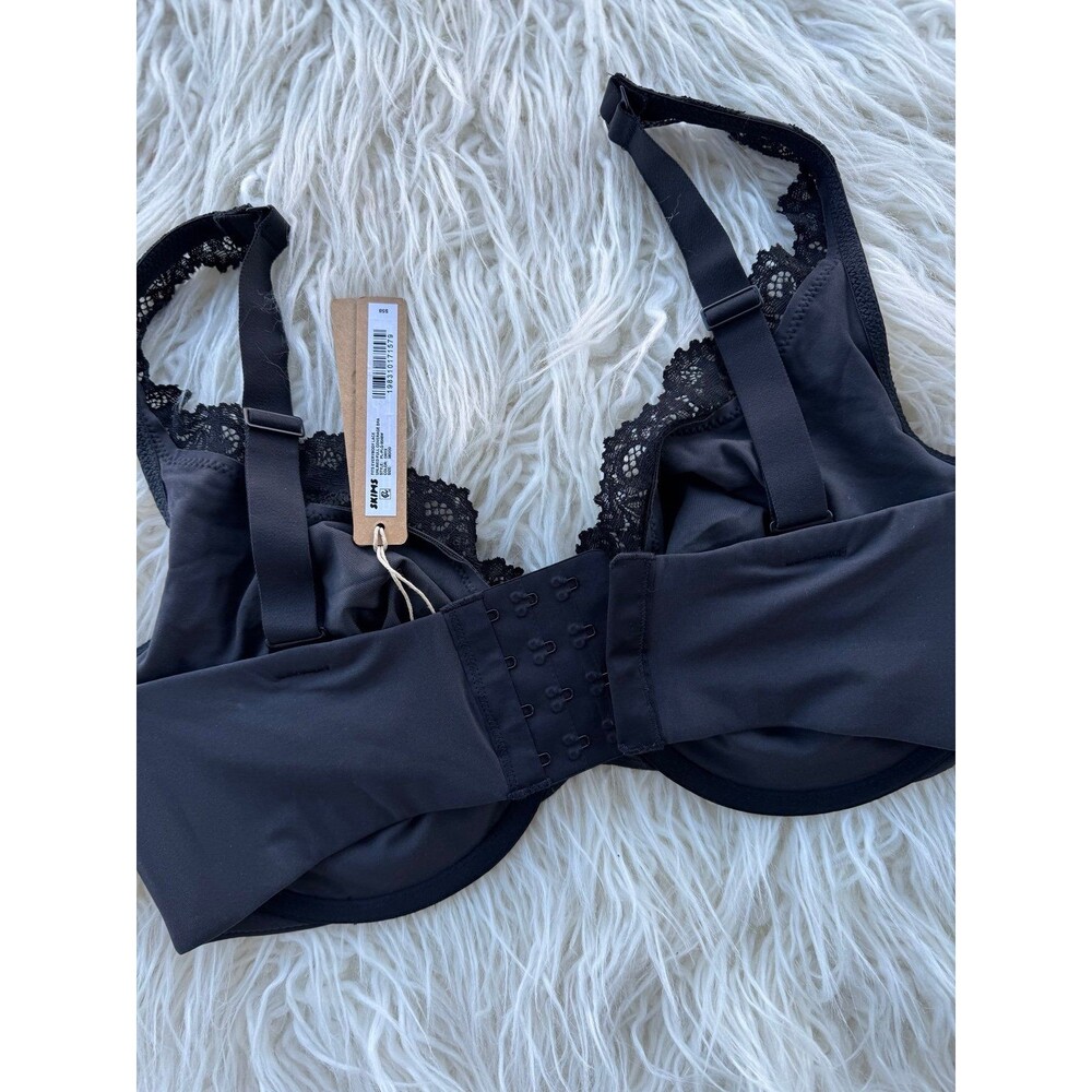 Skims Fits Everybody Lace Unlined Full Coverage Bra Onyx Size 38DDD - Picture 5 of 7